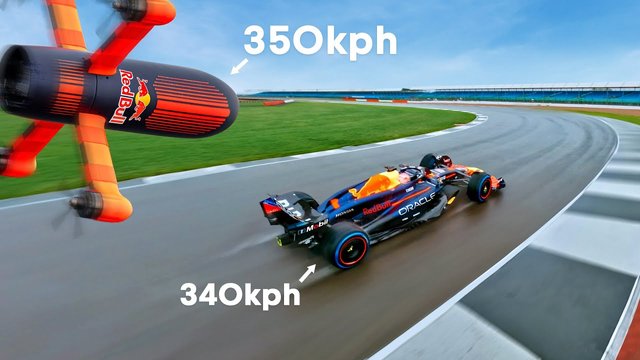 Drone Vs F1 Car