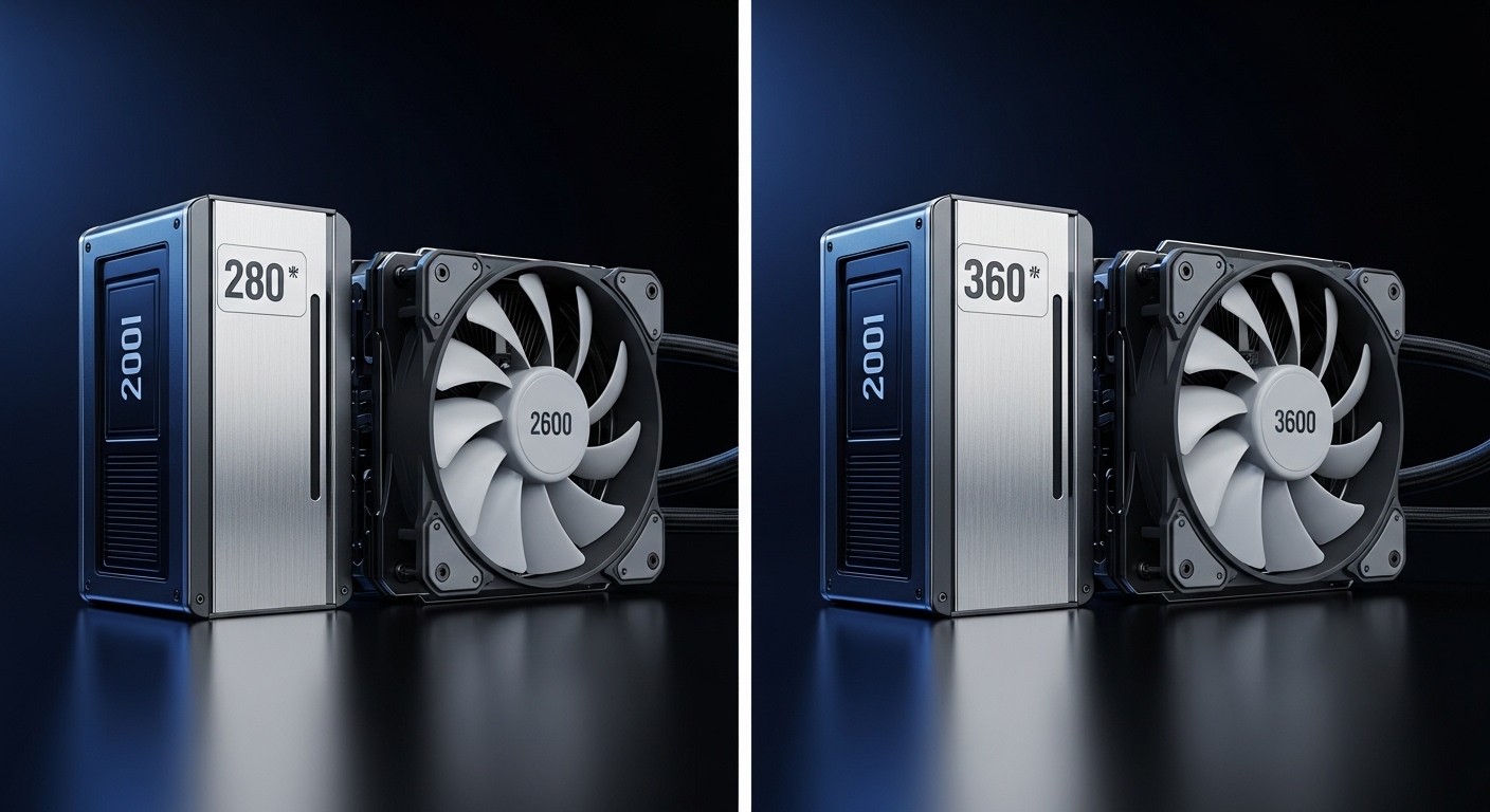 280mm vs 360mm AIO Cooler 2026: 8 Models Tested for Your Build