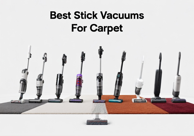 Best Stick Vacuums For Carpet 2026: 10 Models Tested on 5 Carpet Types