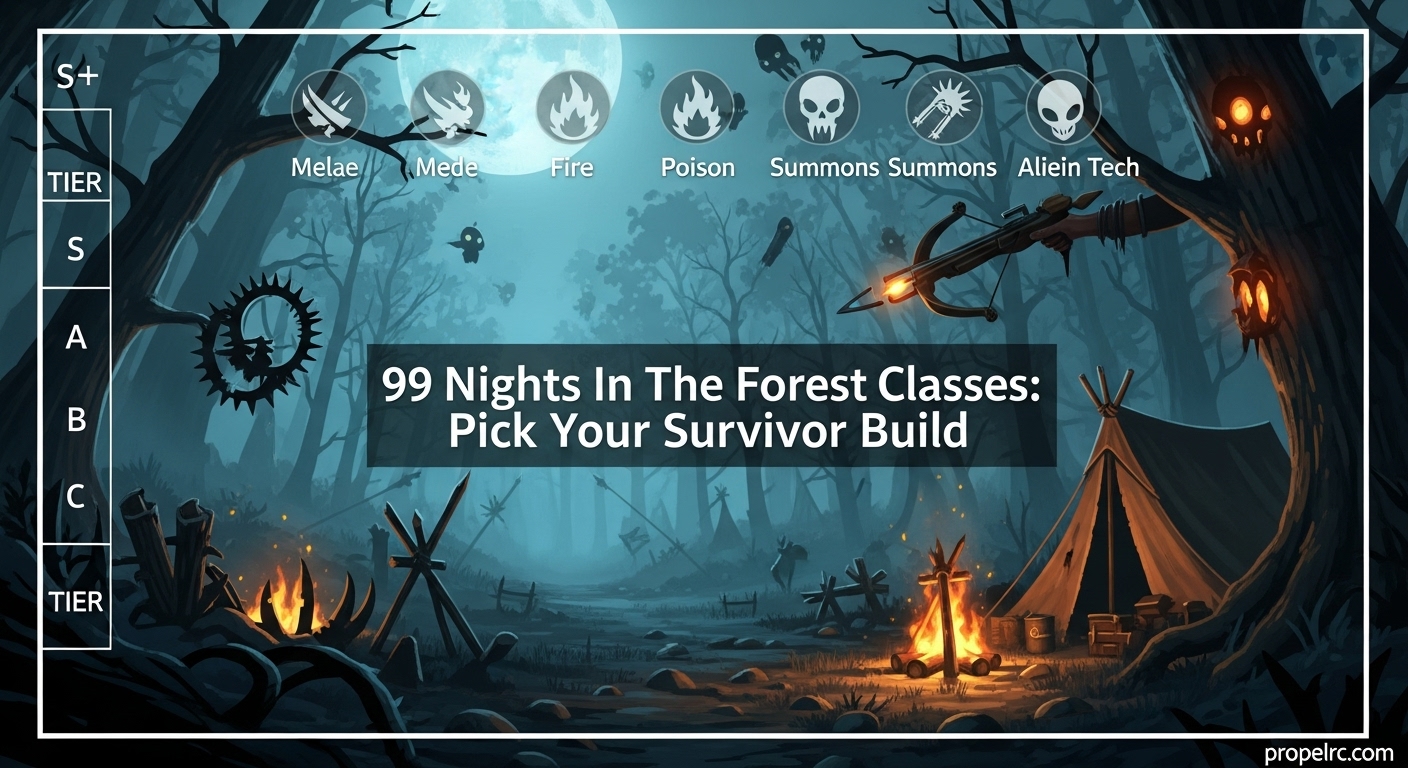 99 Nights in the Forest Classes (August 2026) Tier List & Guide