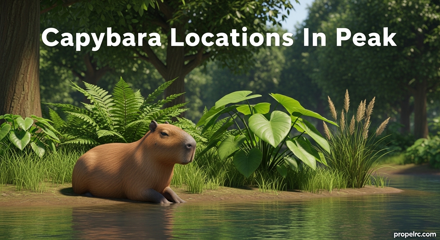 All Capybara Spots In Peak Map August 2026