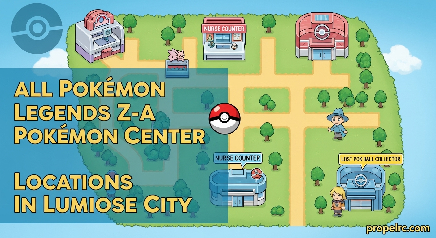 All Pokemon Legends Z-A Pokemon Center Locations August 2026