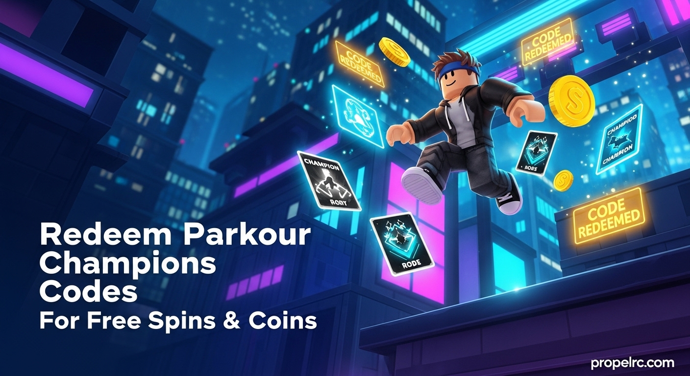 All Working Parkour Champions Codes August 2026: Free Spins