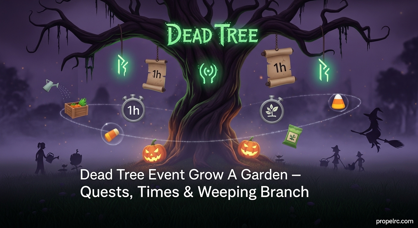 Dead Tree Event Grow A Garden Schedule & Rewards August 2026