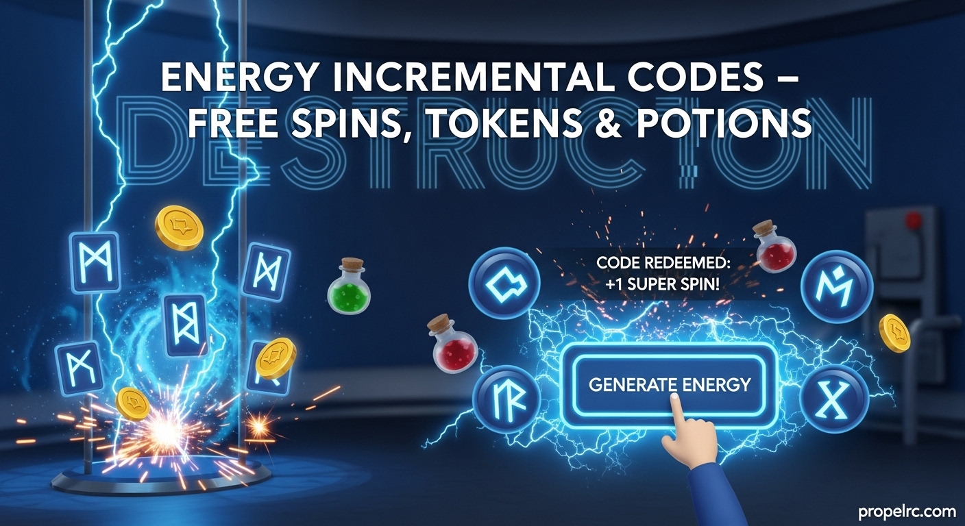 Energy Incremental Codes Free Spins & Tokens August 2026