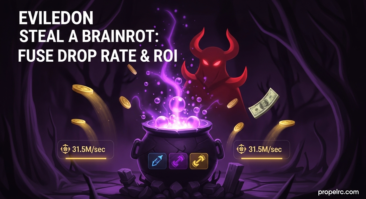 Eviledon Steal A Brainrot Drop Rate & ROI August 2026
