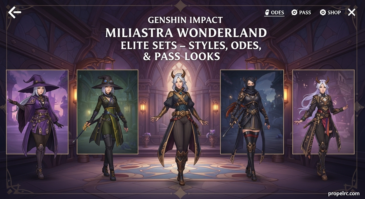 Genshin Impact Miliastra Wonderland Elite Sets August 2026