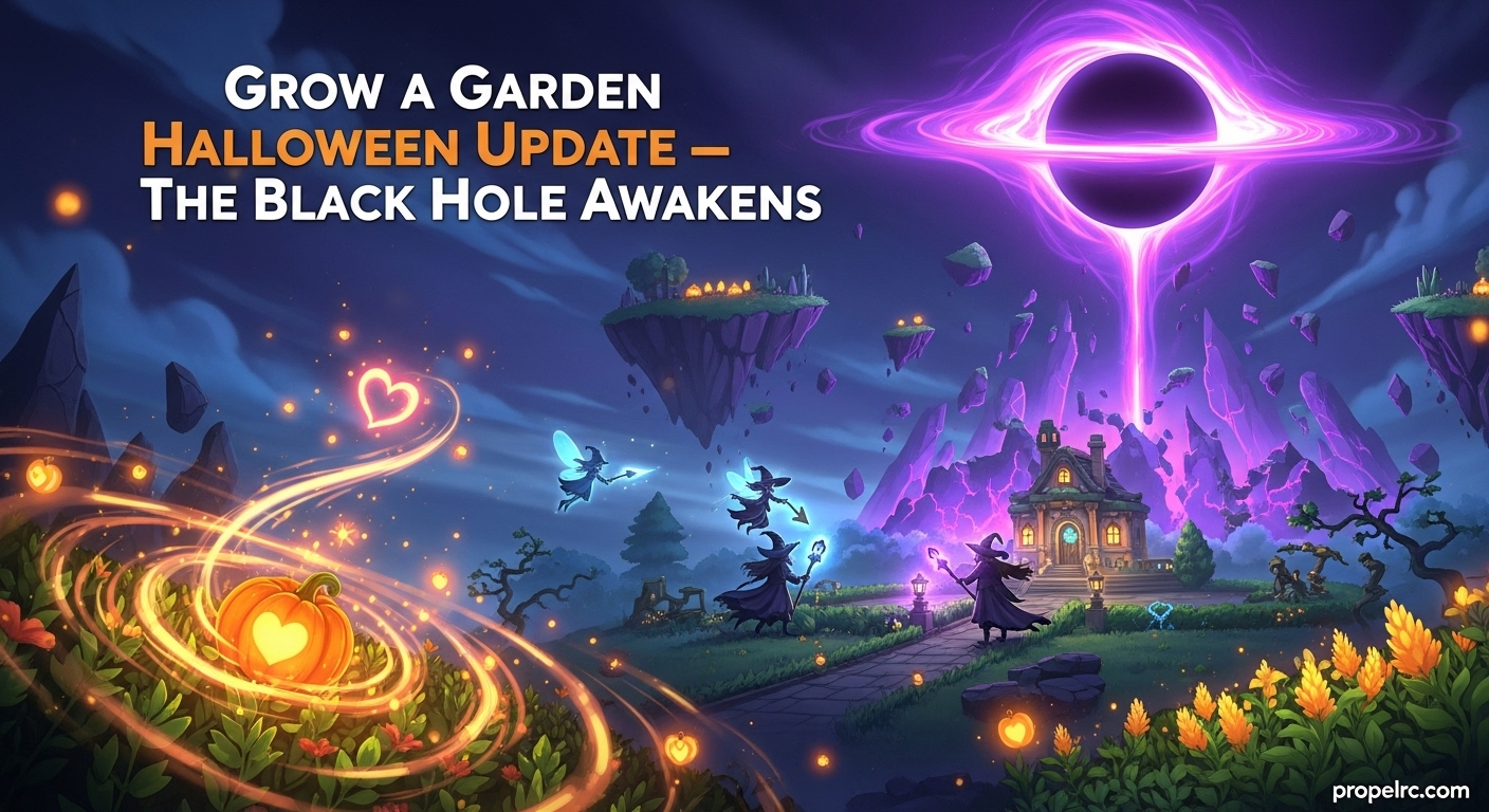 Grow A Garden Halloween Update August 2026: Black Hole Event