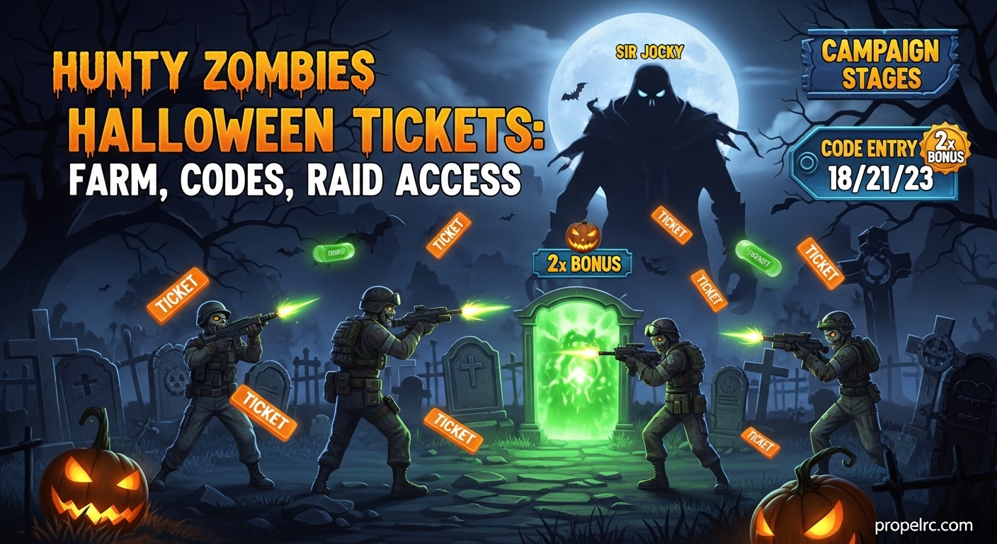 Hunty Zombies Halloween Tickets Codes & Drops August 2026