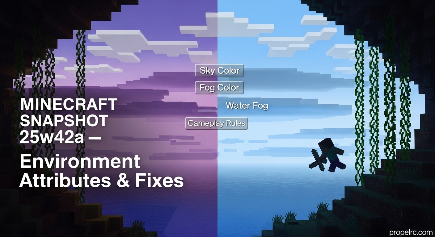 Minecraft Snapshot 25w42a August 2026: Fixes And Changes