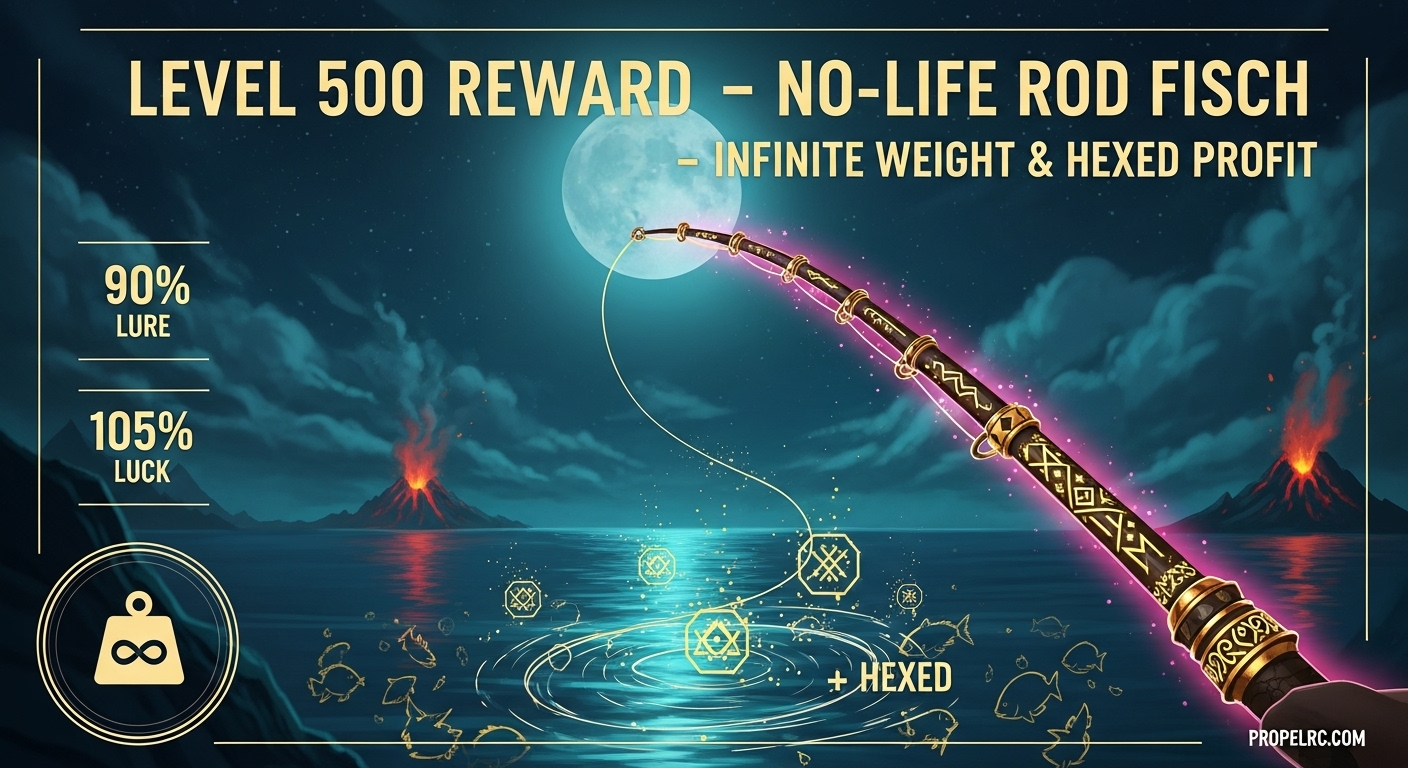 No-Life Rod Fisch August 2026: Stats, Passives, XP