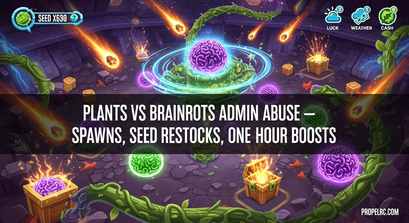 Plants Vs Brainrots Admin Abuse Event Rewards August 2026