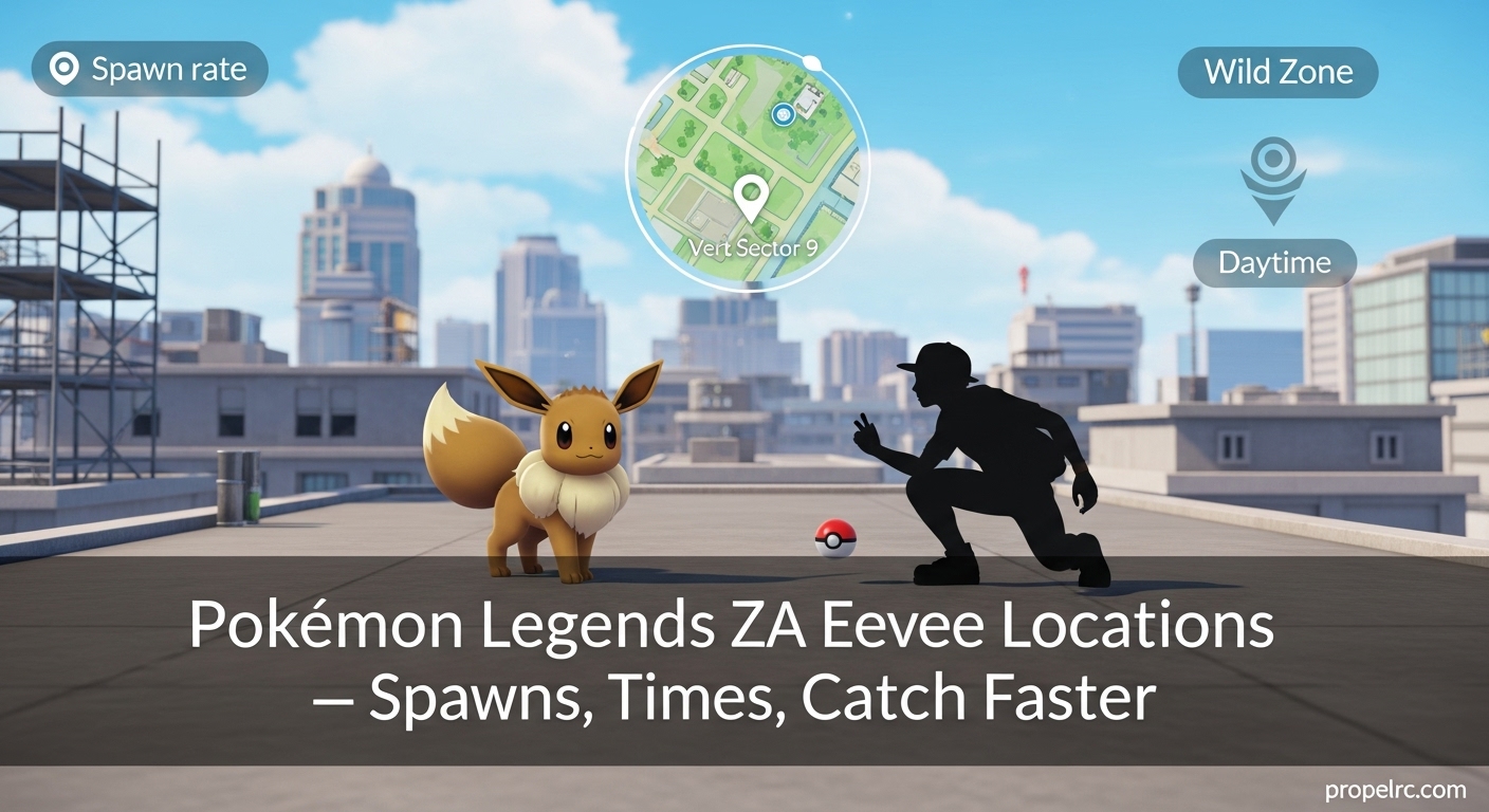 Pokemon Legends ZA Eevee Locations: Catch Tips August 2026