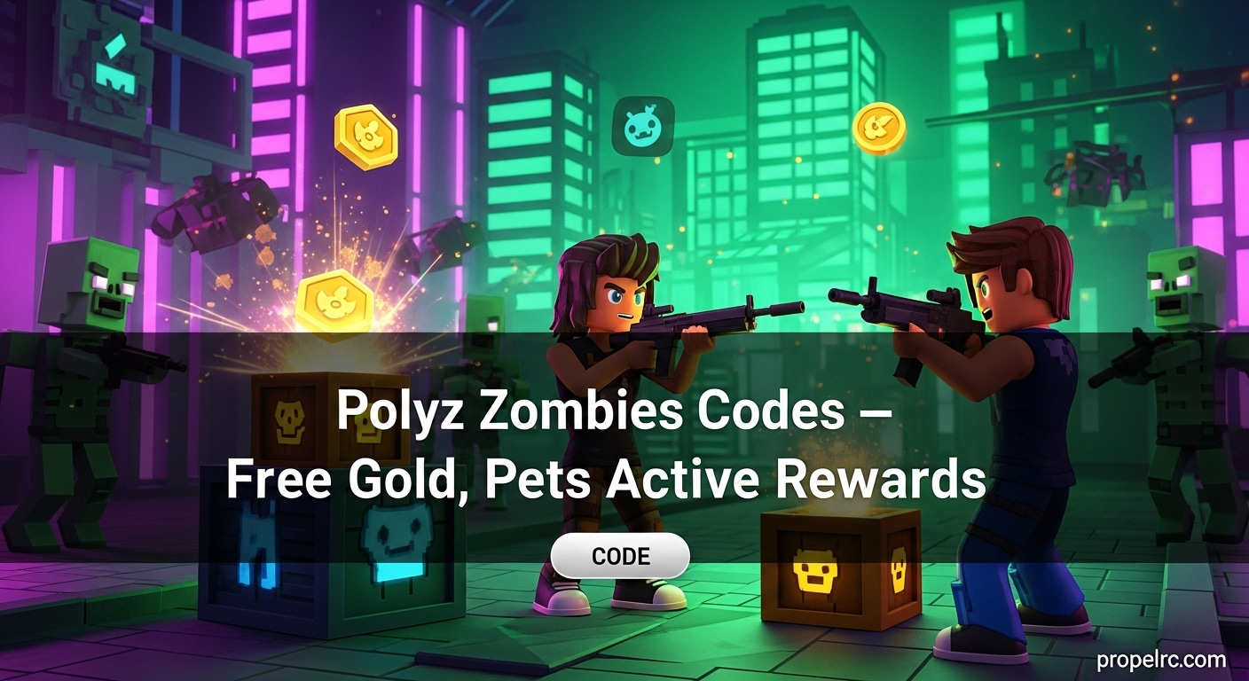 Polyz Zombies Codes: All Working Rewards August 2026