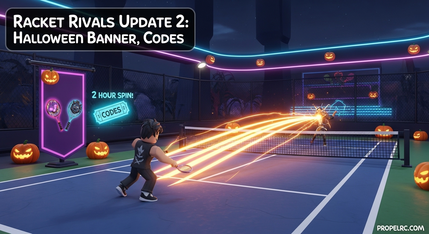 Racket Rivals Update 2 August 2026: Halloween Banner & Codes