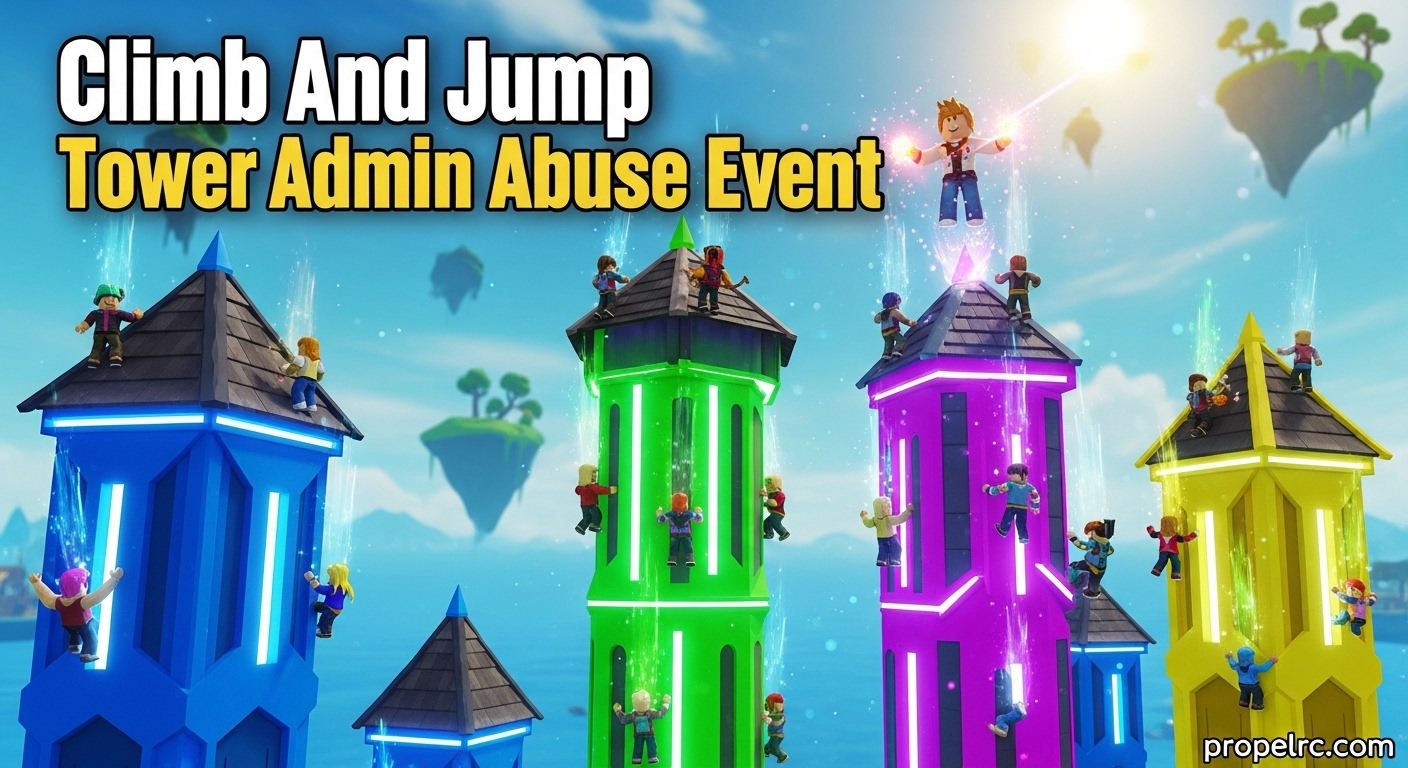 Roblox Climb And Jump Tower Admin Abuse Event 2026