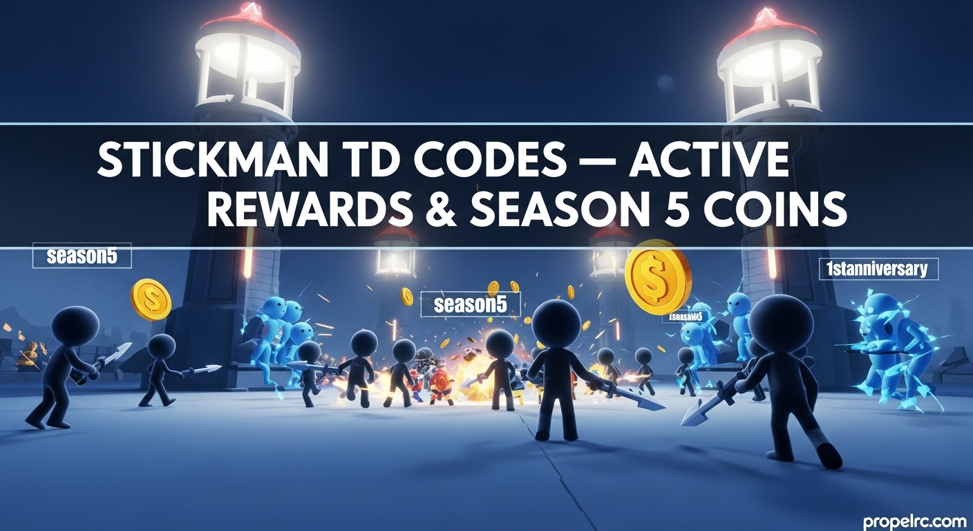 Stickman TD Codes August 2026 Coin List & Tips