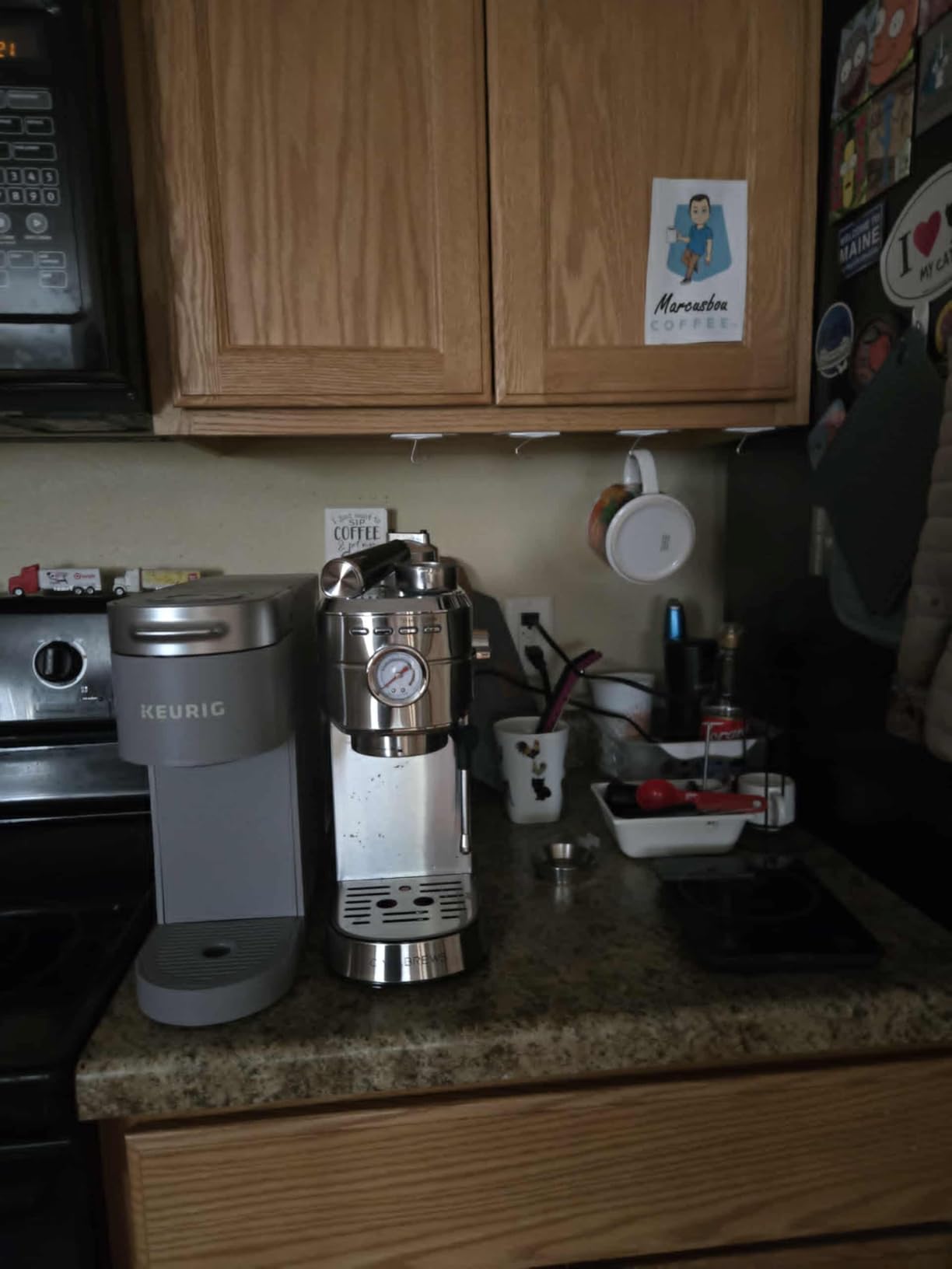CASABREWS CM5418 Compact Espresso Machine with Milk Frothing Steam Wand, 20-Bar Pump, Built-in Pressure Gauge, Powerful Steam Wand for Cappuccino Latte for Home, 34oz Water Tank customer photo 2