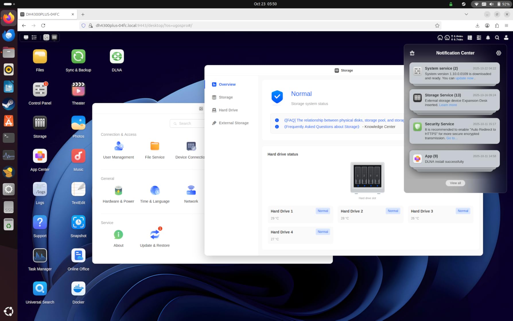 UGREEN NAS DH2300 2-Bay Desktop NAS, Support Capacity 64TB (Diskless) | Remote Access, AI Photo Album, Beginner Friendly System, 4GB RAM on Board, 1GbE, 4K HDMI customer photo 1