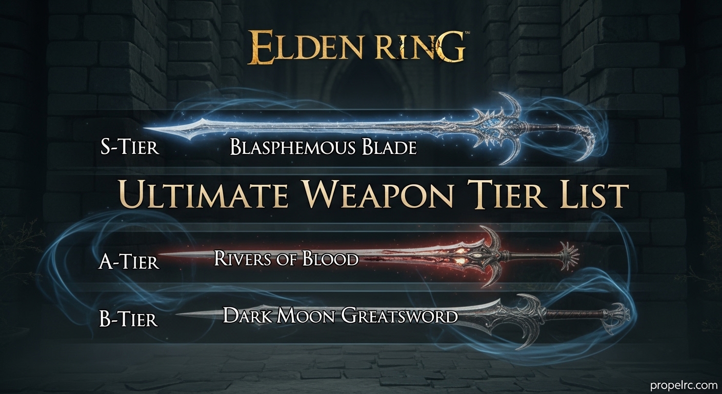 Ultimate Elden Ring Weapon Tier List August 2026