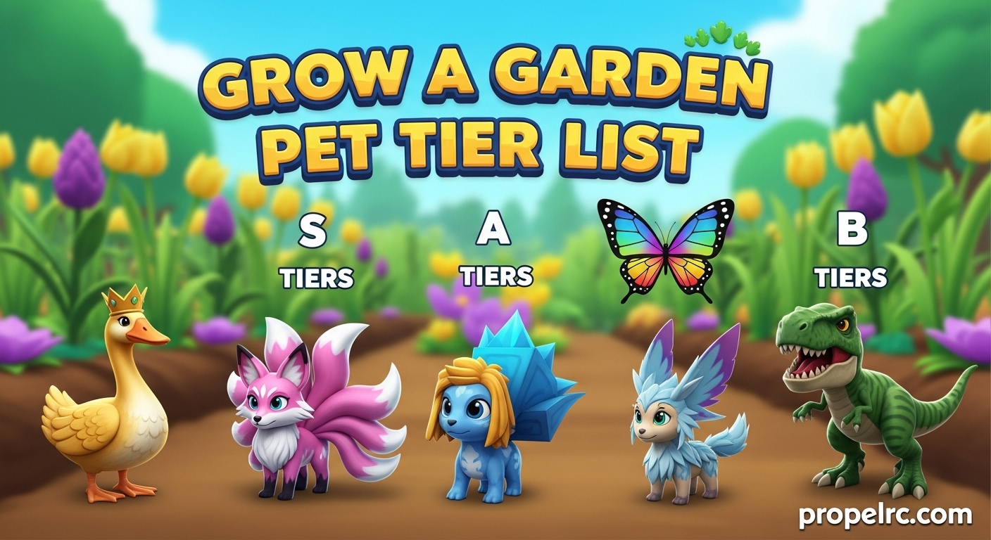Grow a Garden Pet Tier List (August 2026) – All 121 Pets Ranked