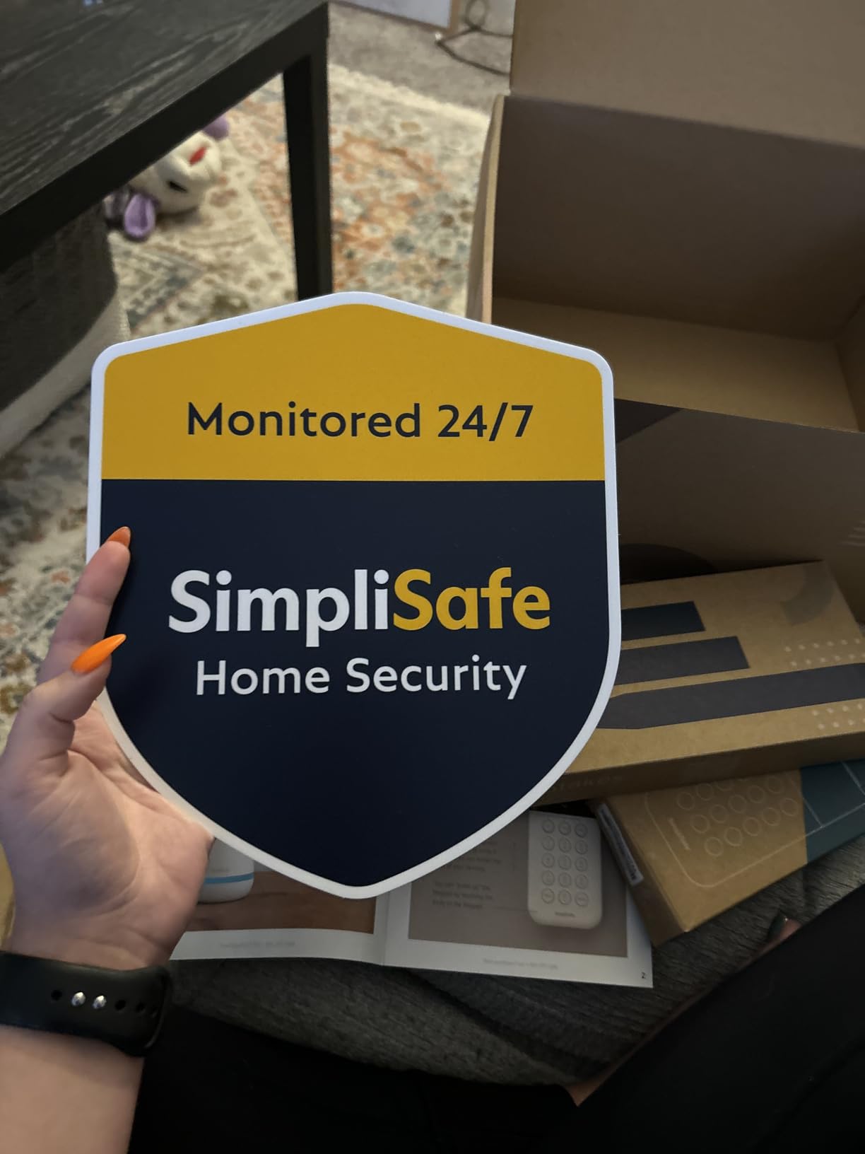 SimpliSafe 8 Piece Wireless Home Security System - Optional 24/7 Professional Monitoring - No Contract - Compatible with Alexa and Google Assistant, White customer photo 1
