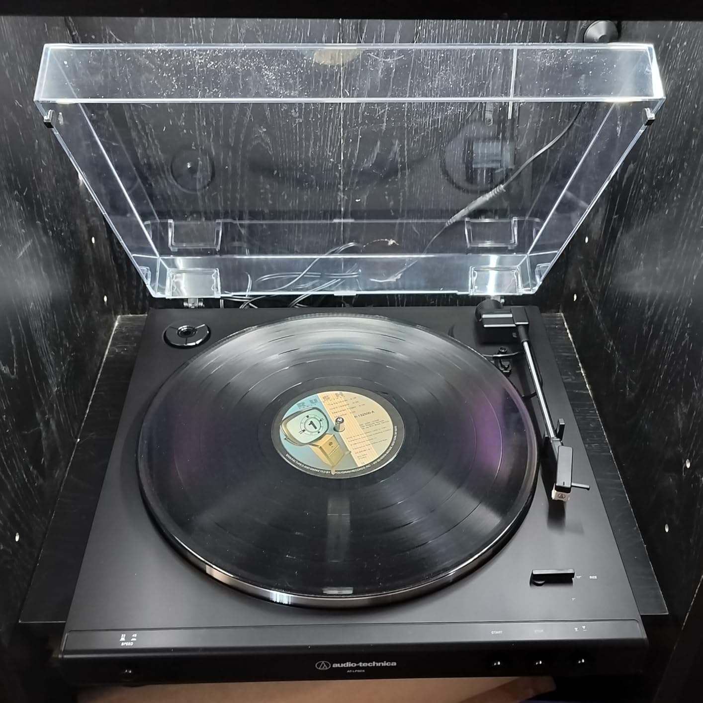 Audio-Technica AT-LP60X-BK Fully Automatic Belt-Drive Stereo Turntable, Black, Hi-Fi, 2 Speed, Dust Cover, Anti-Resonance, Die-Cast Aluminum Platter customer photo 2