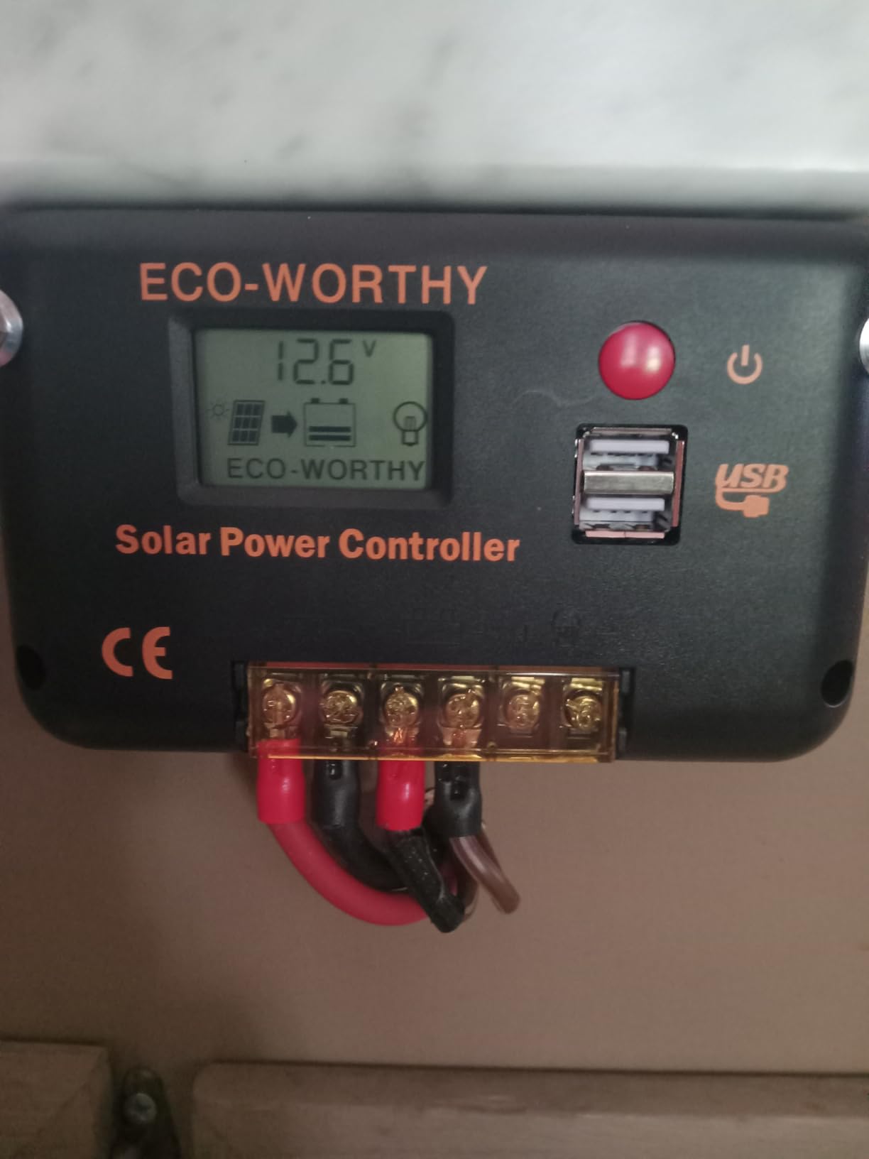 ECO-WORTHY 200 Watts 12 Volt/24 Volt Solar Panel Kit with High Efficiency Monocrystalline Solar Panel and 30A PWM Charge Controller for RV, Camper, Vehicle, Caravan and Other Off Grid Applications customer photo 1