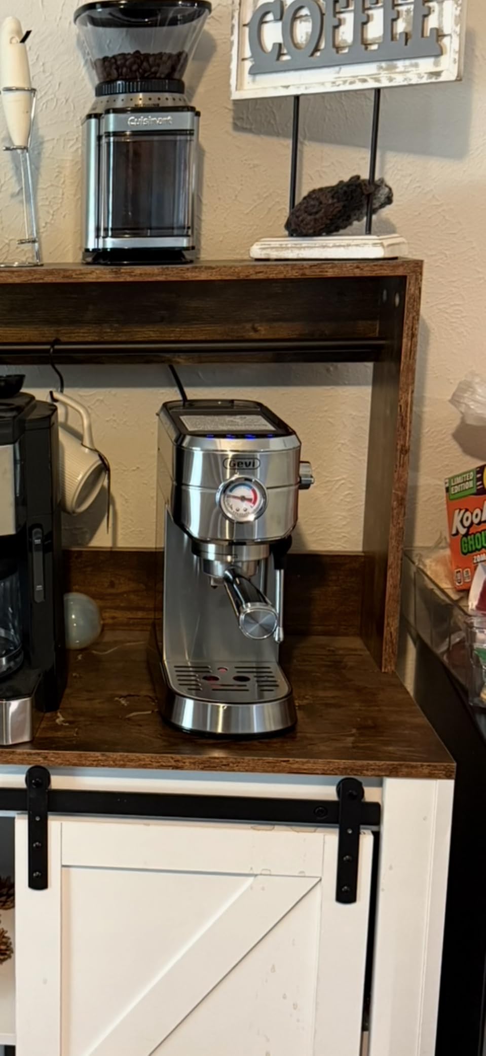 Gevi Commercial Espresso and Coffee Makers, Professional 20 Bar Espresso Maker with Milk Frother, Stainless Steel Expresso Coffee Machines for Home, Compact Cappuccino Machine, Great Gift customer photo 2