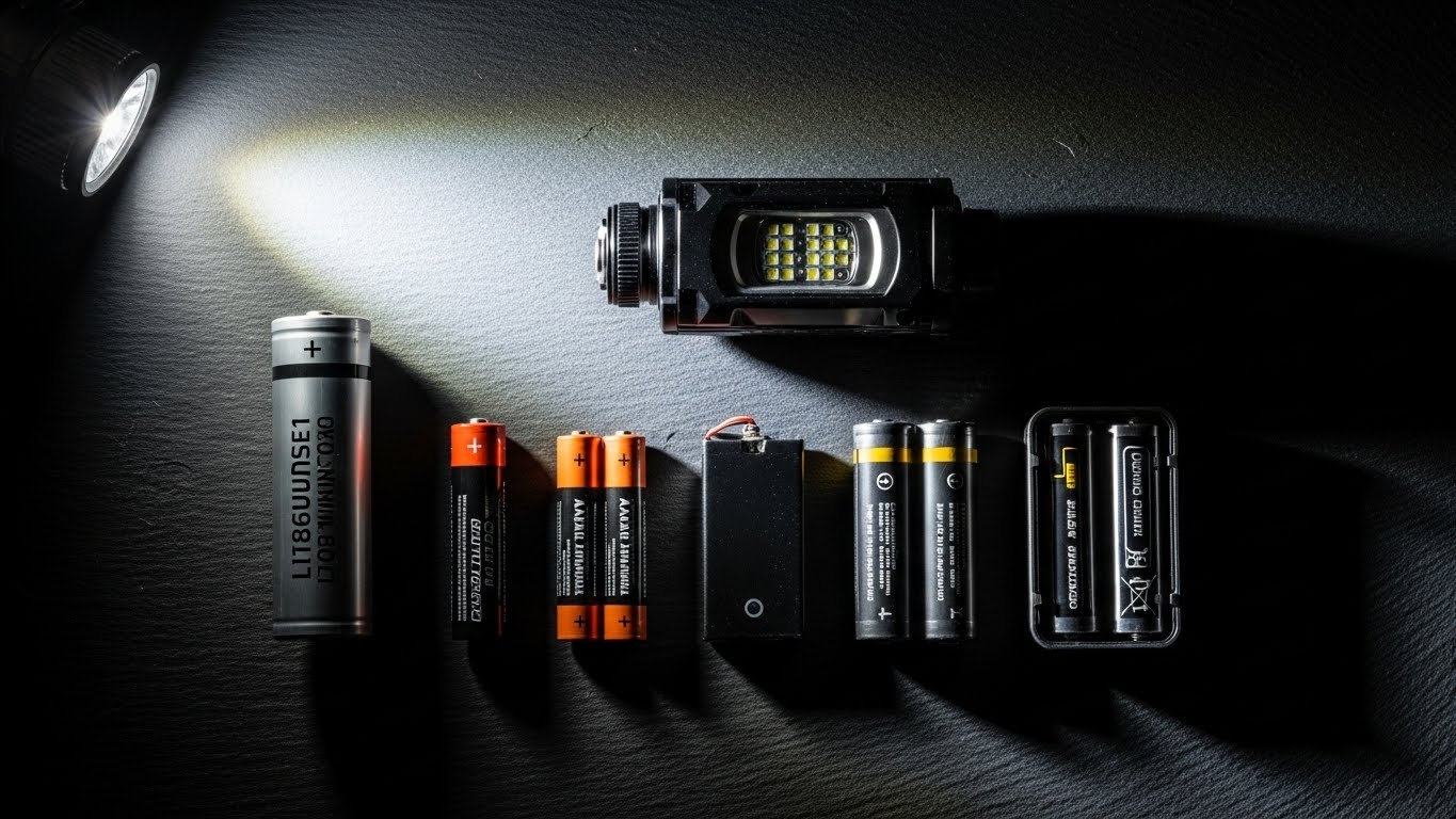 Headlamp Battery Size Comparison: AAA, AA, CR123A, and 18650