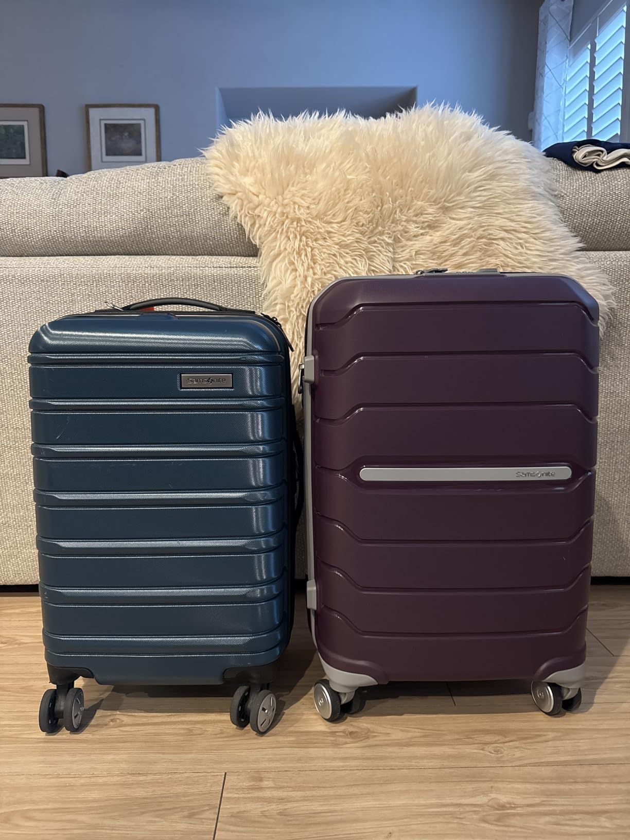 Samsonite Freeform Hardside Carry-On Luggage with Spinner Wheels - Hardshell Suitcase - TSA, Airline-Approved - Expandable Hard Shell, Smooth Rolling Wheels for Lightweight Travel - Black customer photo 1
