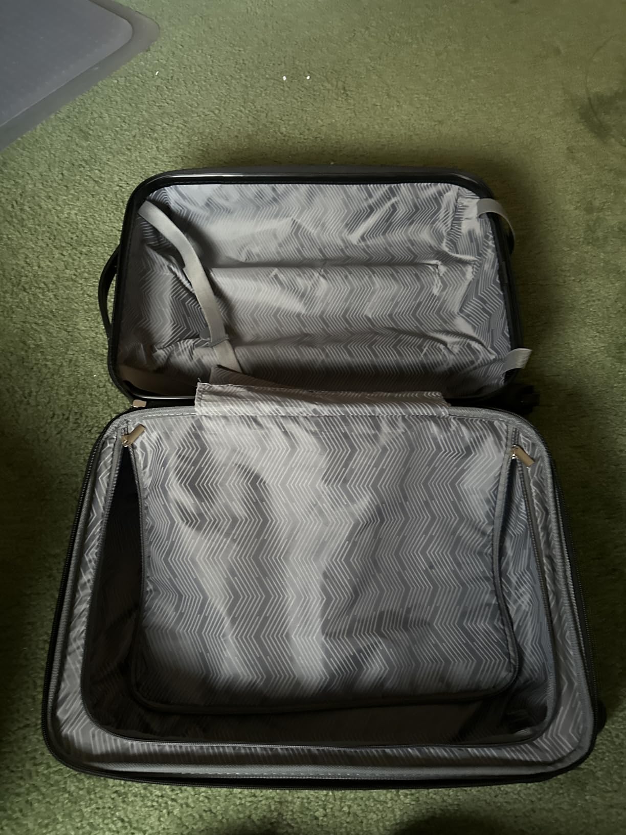 Travelers Club Chicago Hardside Expandable Spinner Luggage, Teal, 22