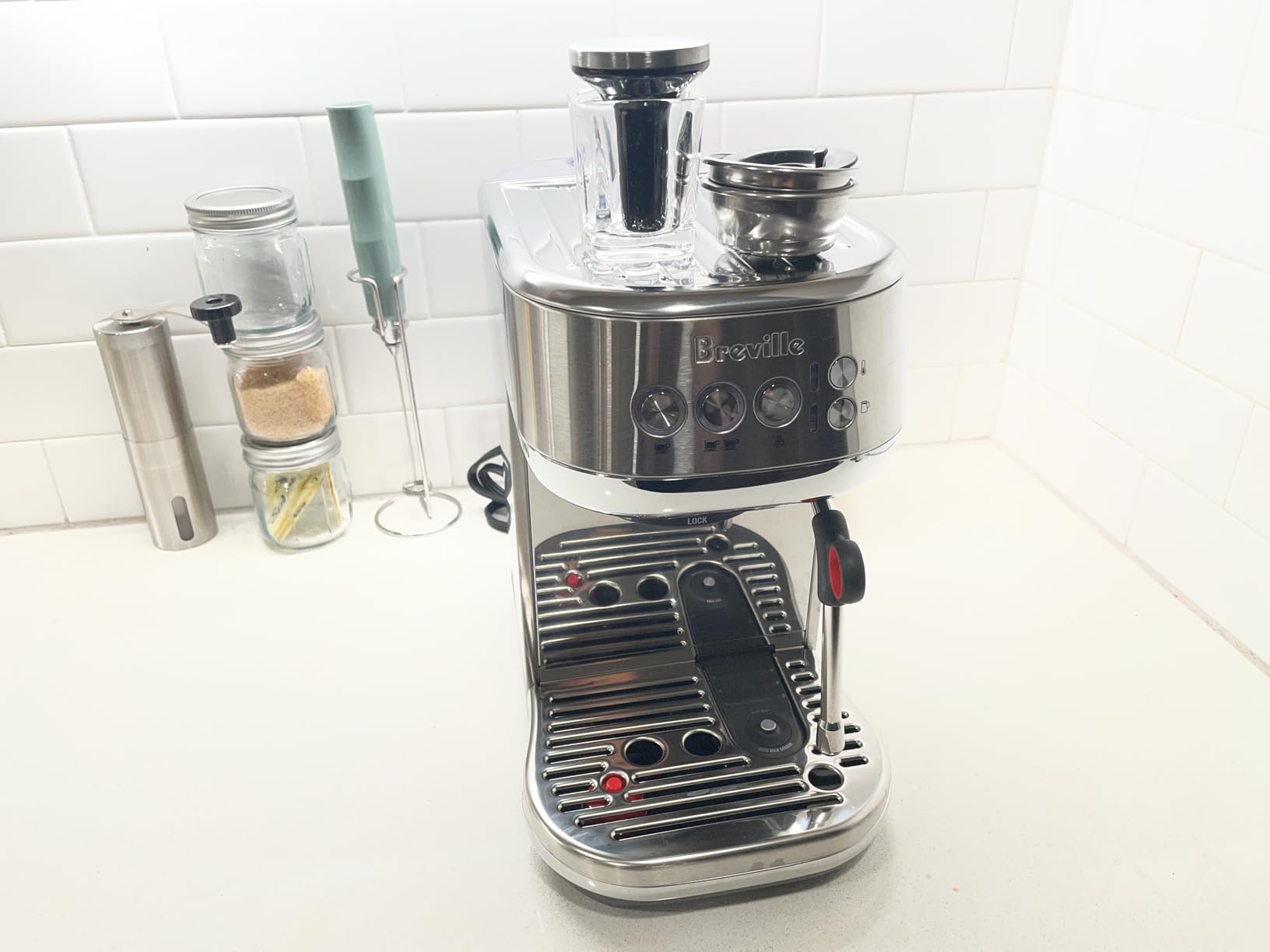 Breville BES500BSS Bambino Plus Espresso Machine, Brushed Stainless Steel, Make cafe-quality espresso, lattes and cappuccinos at home with this compact, semi-automatic coffee maker for home baristas customer photo 2