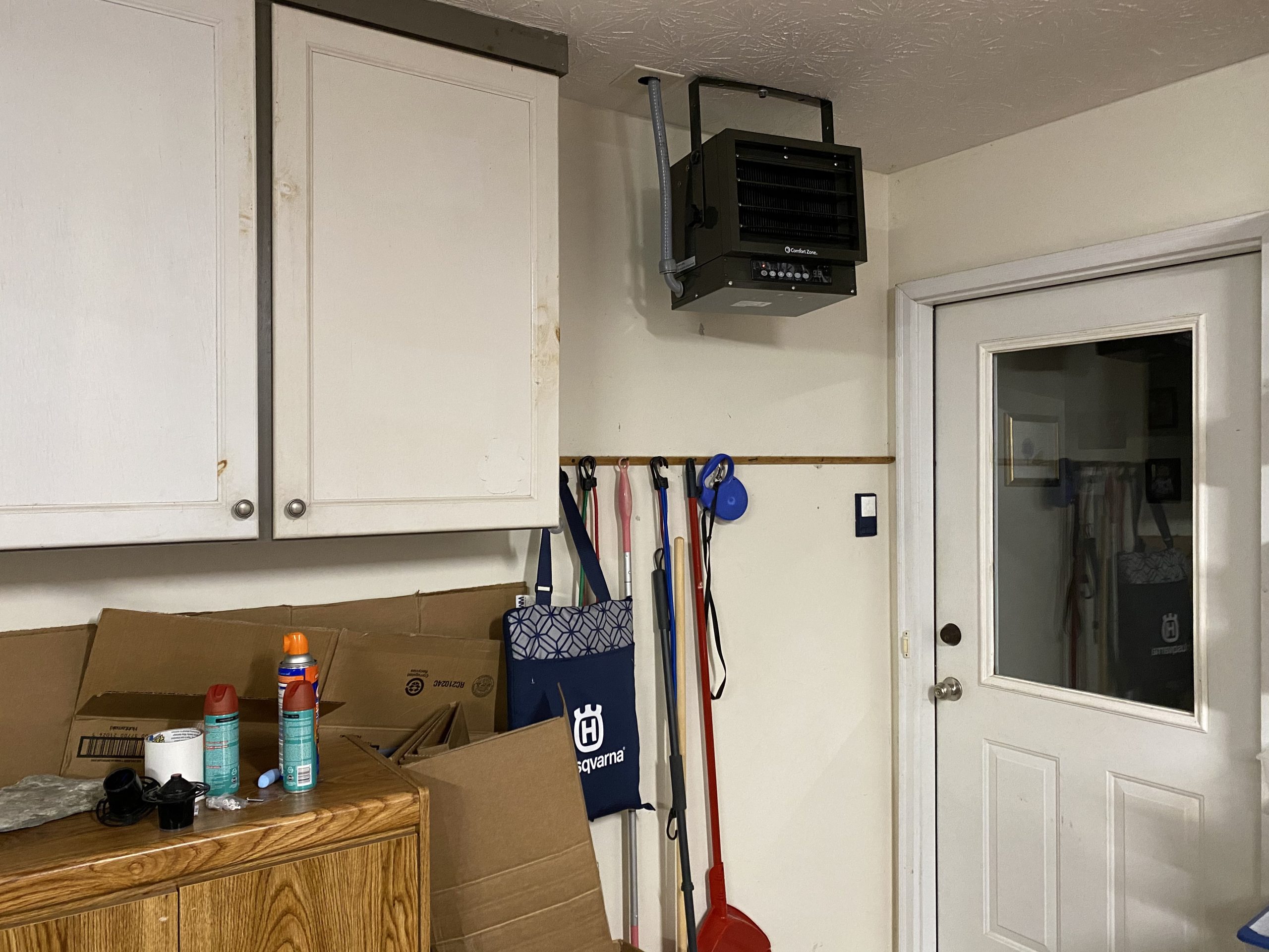 Comfort Zone Hard-Wired Ceiling Mount Garage Space Heater with Remote, 7,500 Watt, 240 Volt, Fan-Forced, Overheat Protection, Digital Thermostat, 12-Hour Timer, Ideal for Garage & Workshop, CZ230ER customer photo 2