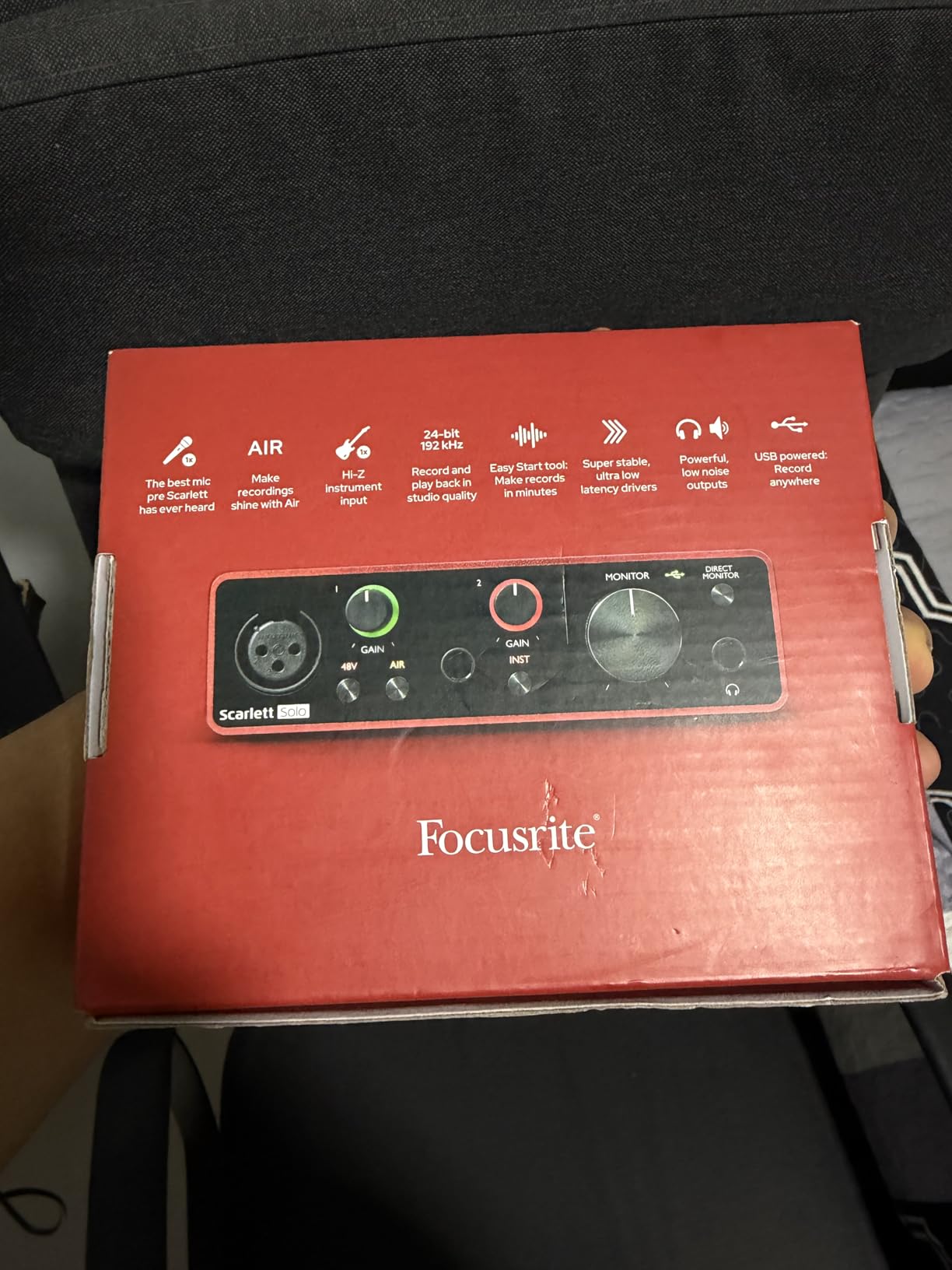 Focusrite Scarlett Solo 3rd Gen USB Audio Interface for Guitarists, Vocalists, Podcasters or Producers customer photo 2