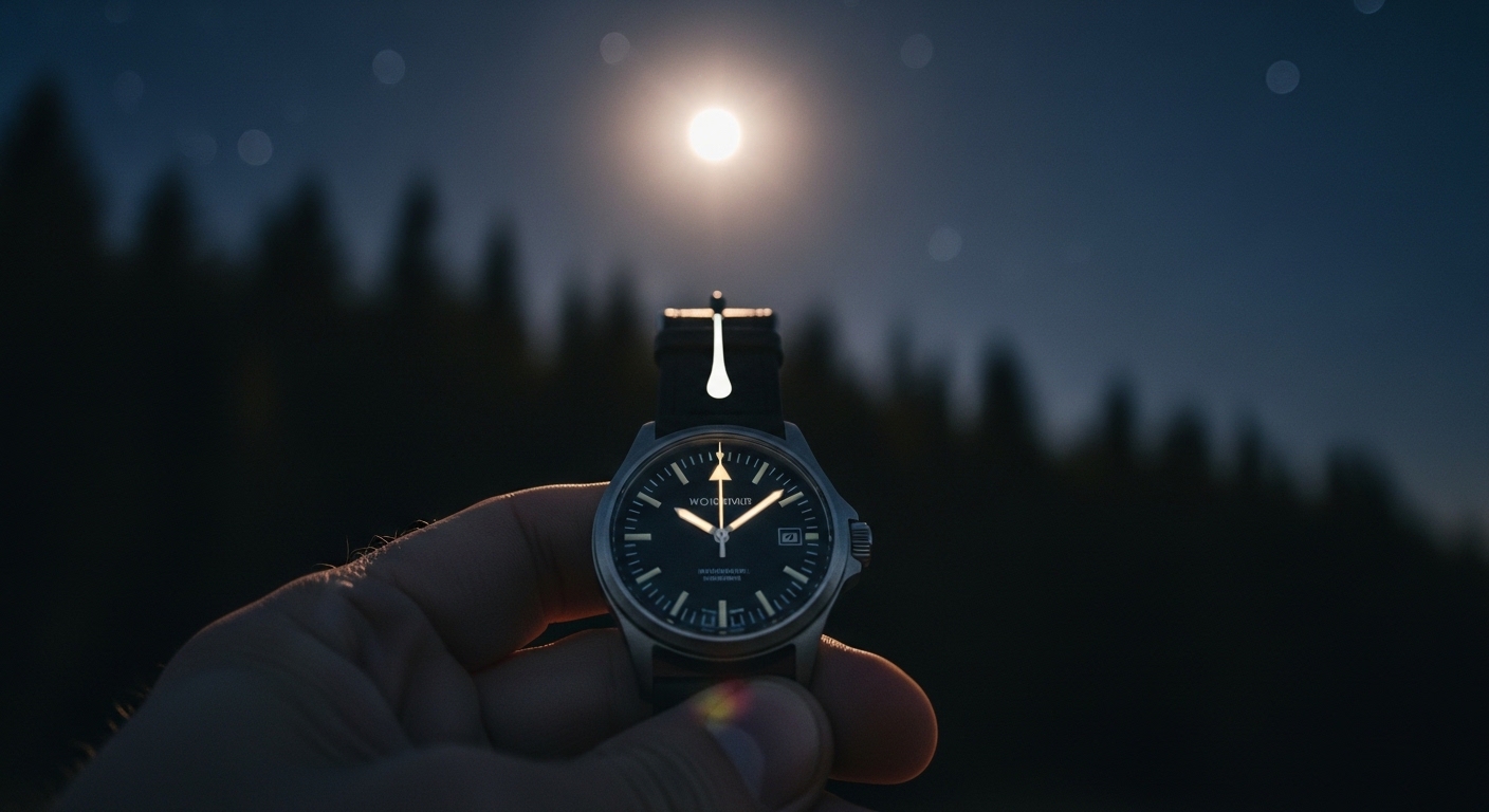 How To Use A Watch As A Compass At Night