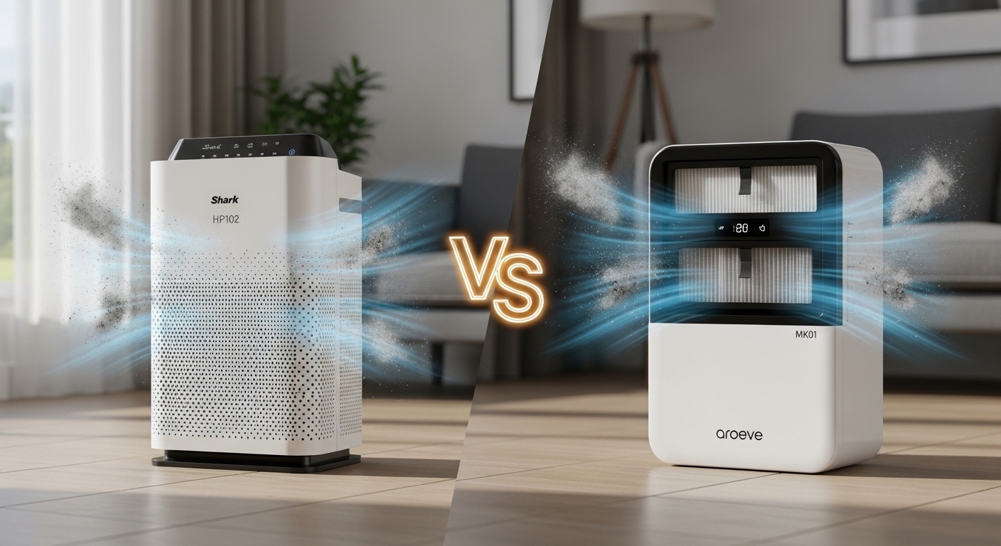 Shark HP102 vs Aroeve MK01: True HEPA Performance Compared