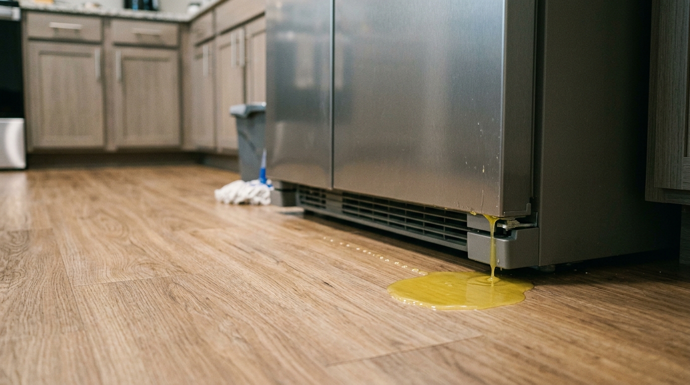 Refrigerator Leaking Yellow Liquid 2026: Causes & Fixes