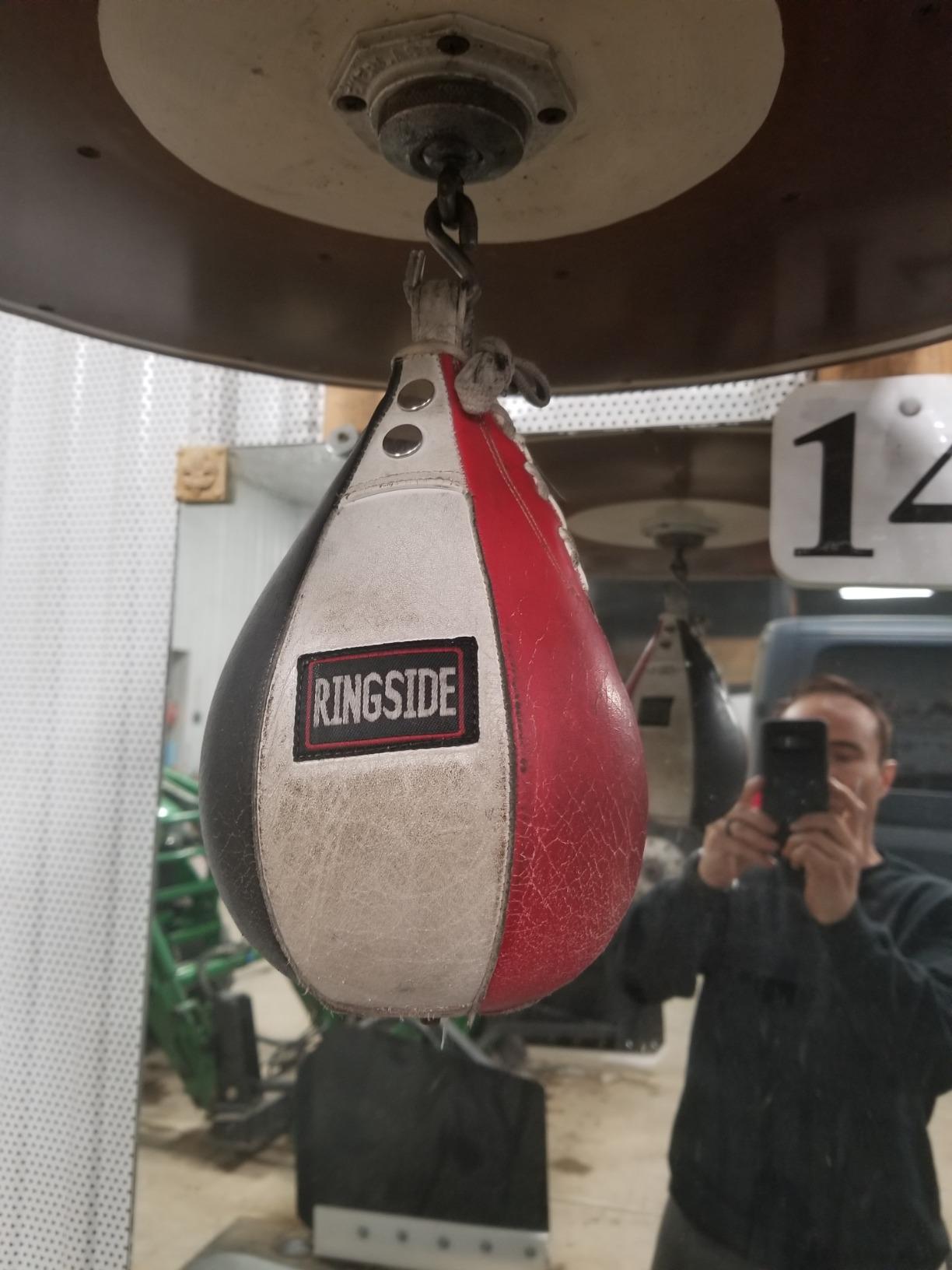Ringside Boxing Speed Bag - Durable Leather Construction with Reinforced Triple-Stitched Seams customer photo 2