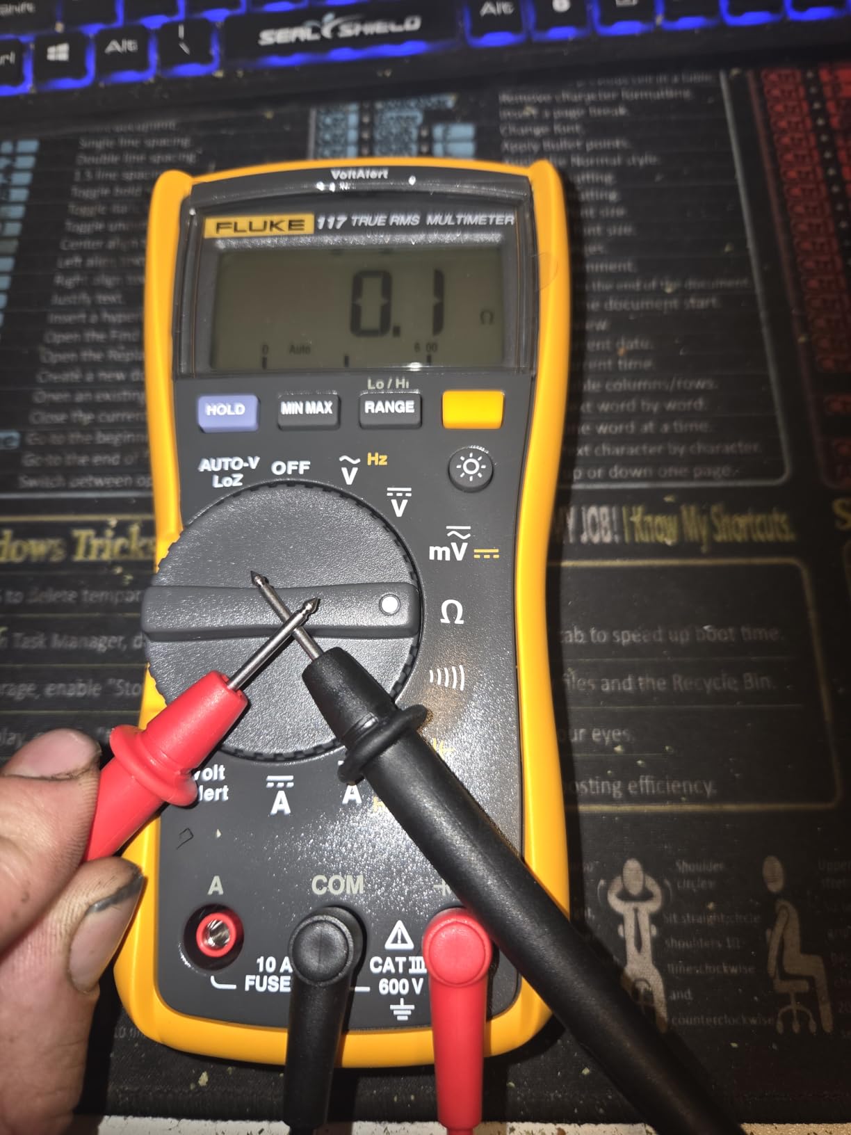 Fluke 117 Digital Multimeter, Non-Contact AC Voltage Detection, Measures Resistance/Continuity/Frequency/Capacitance/Min Max Average, Automatic AC/DC Selection, Low Impedance Mode customer photo 2