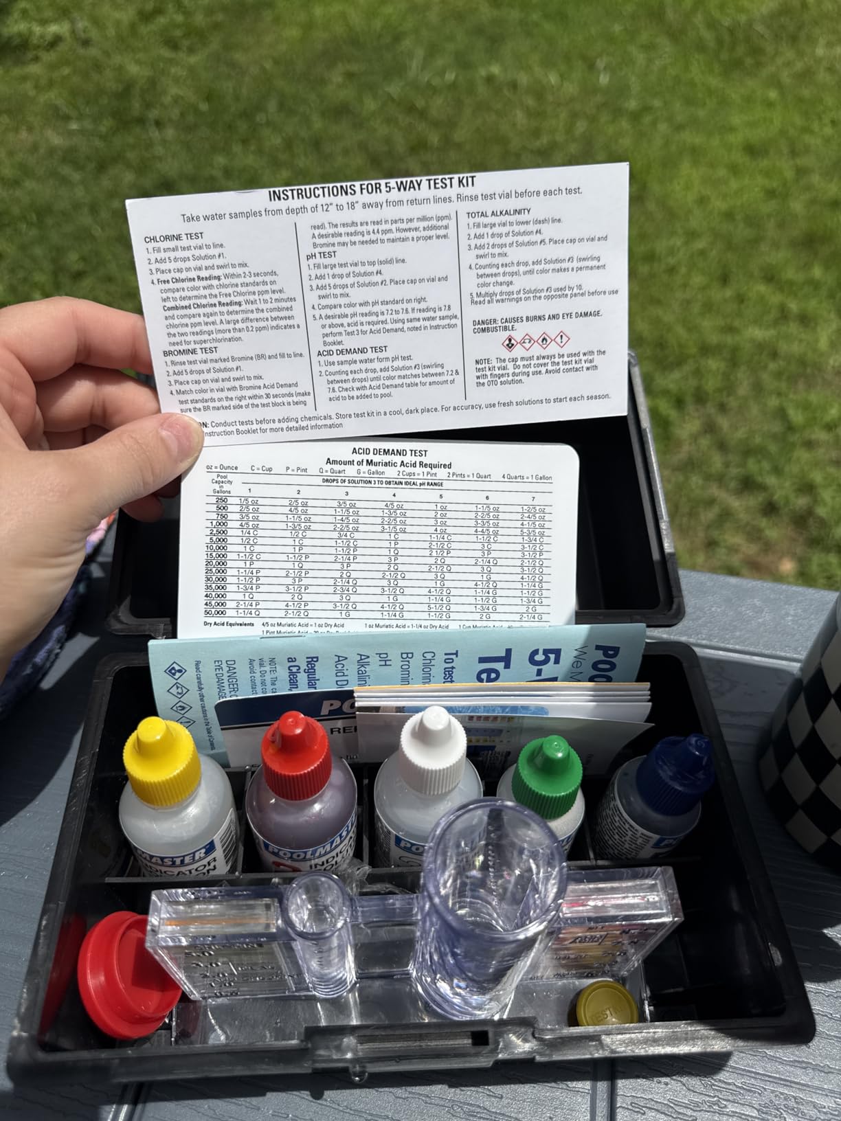 Poolmaster 22260 5-Way Swimming Pool or Spa Water Chemistry Test Kit with Case, Essential Collection customer photo 1