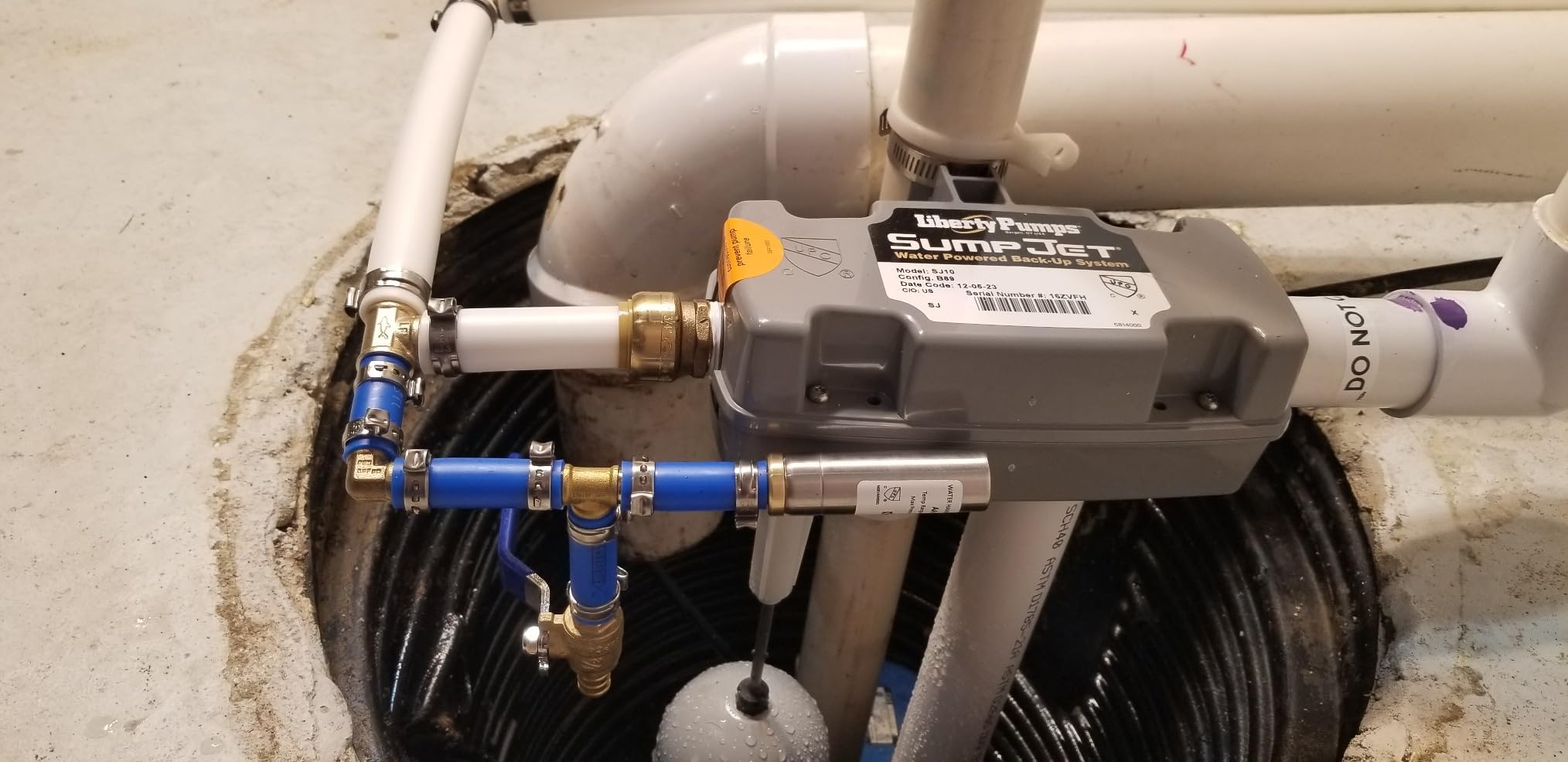 SumpJet Water Powered Backup Emergency Sump Pump customer photo 2