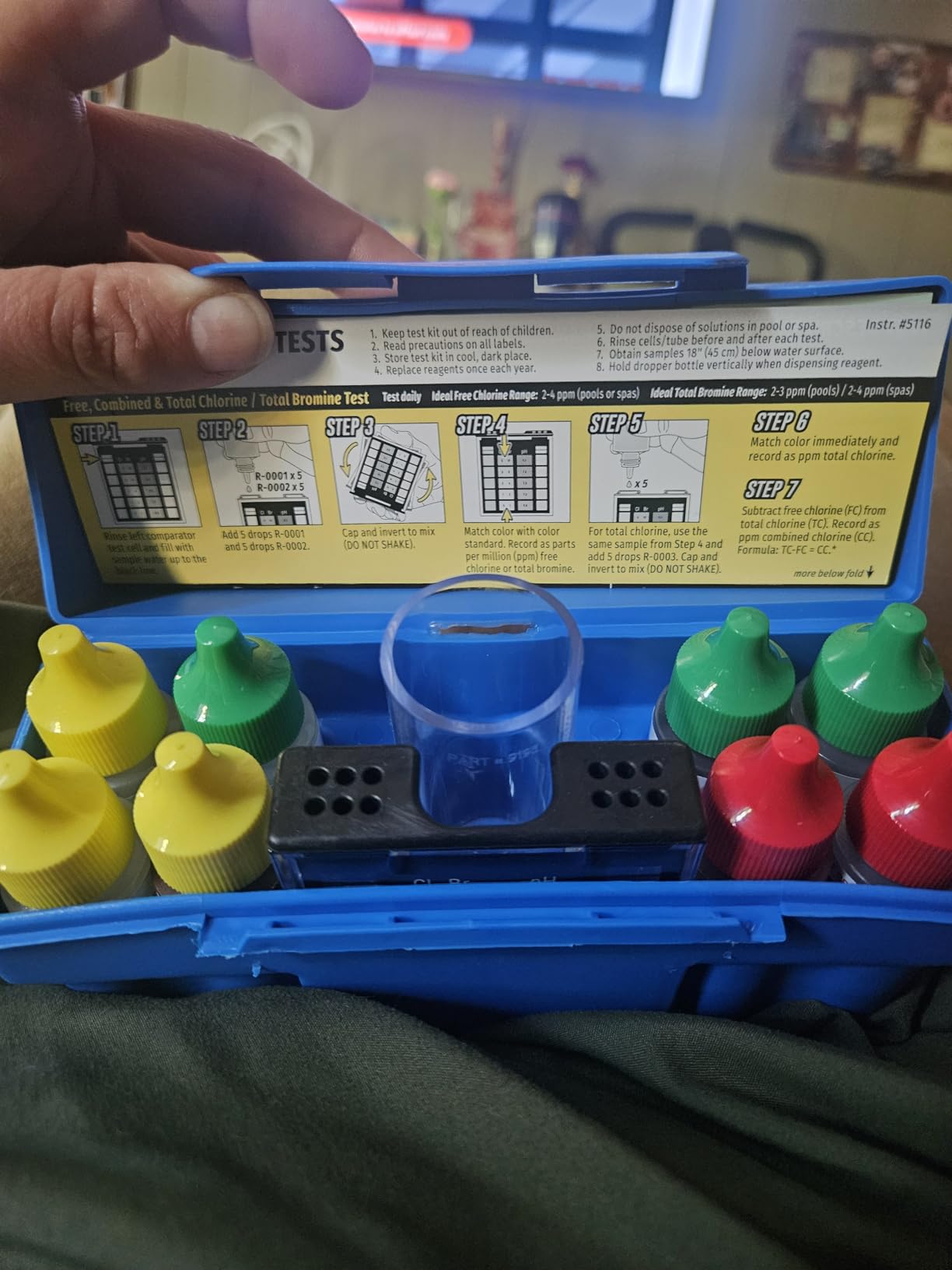 Taylor K-1004 DPD, 6-in-1 Pool Test Kit for Free & Total Chlorine, Bromine, pH, Acid Demand, Total Alkalinity customer photo 1