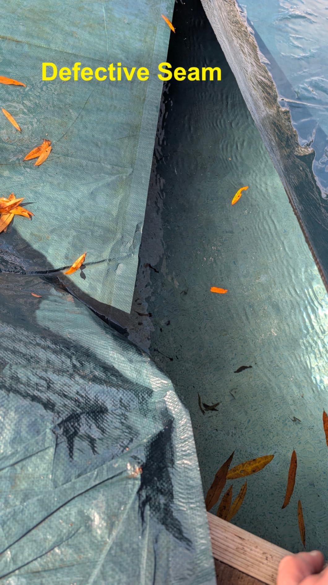 Blue Wave Arctic Armor 20x40-ft Rectangular In-Ground Pool Winter Cover | Solid polyethylene, black underside, heat-sealed seams, grommets, cable, winch, 5-ft overlap, 12-yr support, green customer photo 2