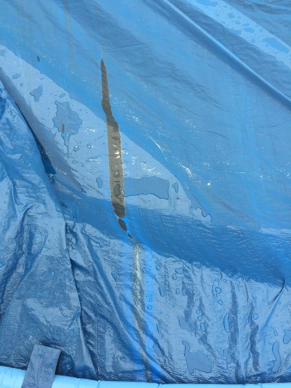 Robelle 20 x 40 ft Heavy Duty Blue Winter Pool Cover for Inground Pools, 5 ft Overlap (25 x 45 ft Cover Size), Solid 8 x 8 Scrim, 2.36 oz/yd2, 10-Year Warranty customer photo 1