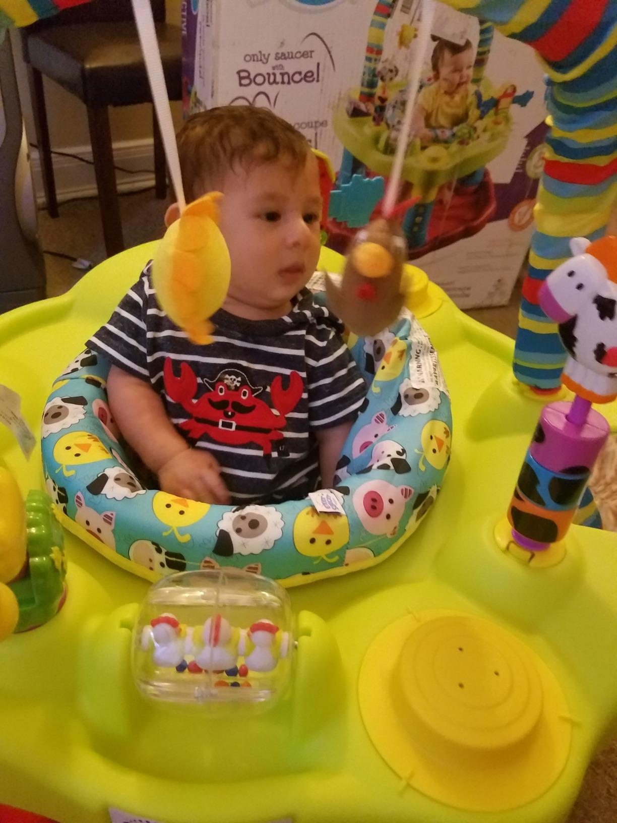 Evenflo Exersaucer Bouncing Activity Saucer, Sweet Tea Party customer photo 2