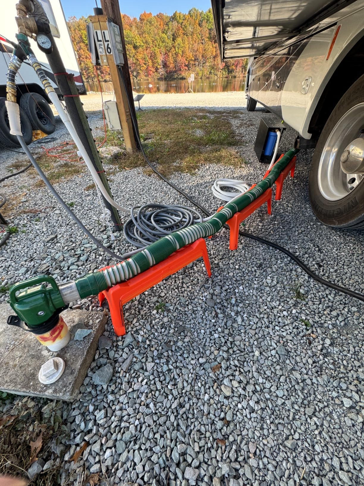 Lippert 359724 Waste Master 20' Extended RV Sewer Hose Management System, Green customer photo 2