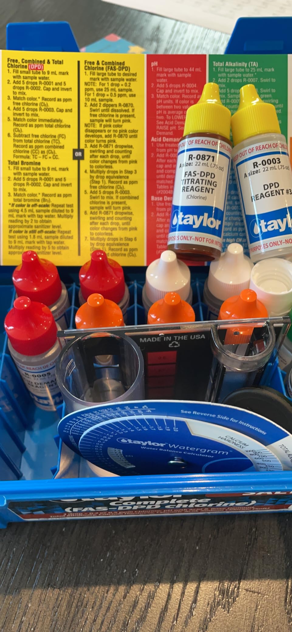 Taylor K-2006-SALT FAS-DPD, 9-in-1 Pool & Spa Test Kit with Salt Test customer photo 1