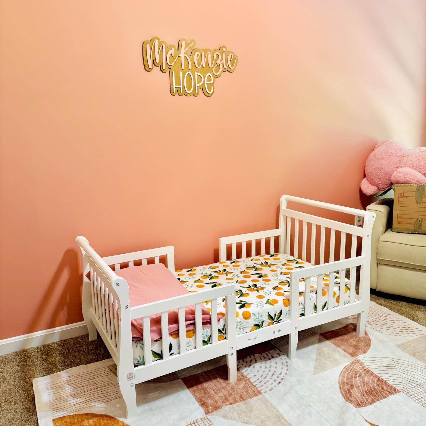 Dream On Me Emma 3-in-1 Wooden Toddler Bed, GREENGUARD Gold customer photo 1