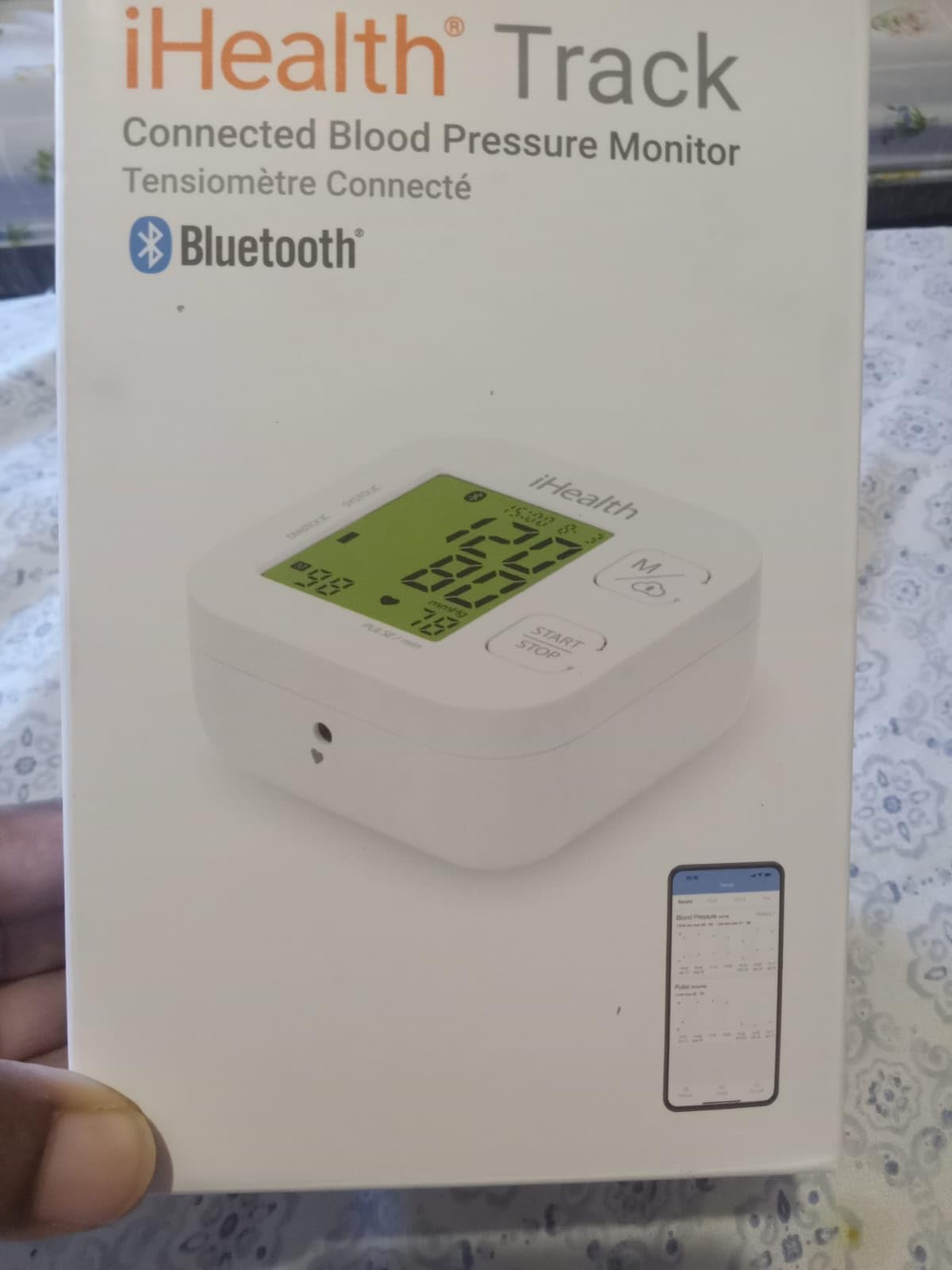 iHealth Track Smart Upper Arm Blood Pressure Monitor with Wide Range Cuff that fits Standard to Large Adult Arms, Bluetooth Compatible for iOS & Android Devices customer photo 2